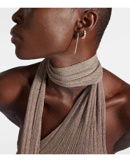 Sophie Bille Brahe Metallic Boucle Ensemble 18Kt Single Earring With Diamonds