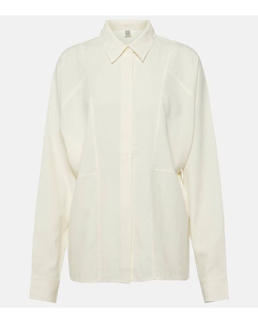 Totême  White Silk Shirt