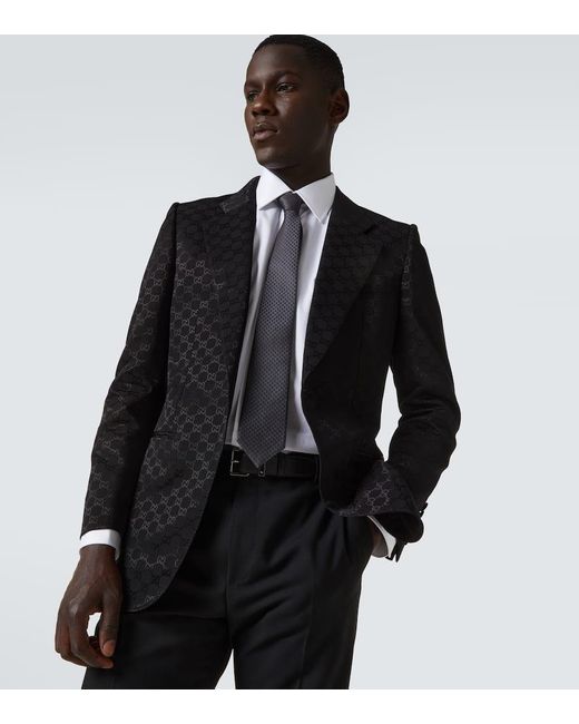 Gucci Krawatte Gg Aus Seiden-Jacquard in Black für Herren