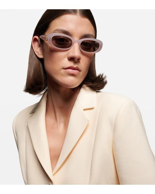 Dior Pink Ovale Sonnenbrille Dior Oblique B1I
