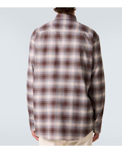 Camicia di Brioni in Brown da Uomo