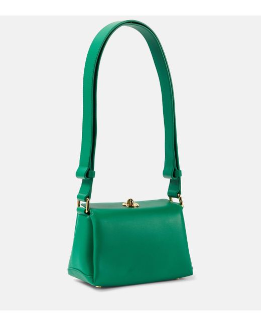 Plan C Green Mini Leather Shoulder Bag