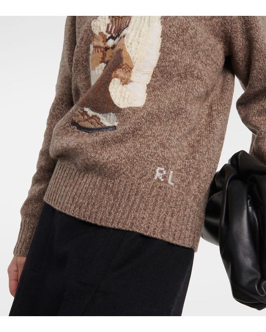 Sudadera Polo Bear de lana y cachemir Polo Ralph Lauren de color Brown