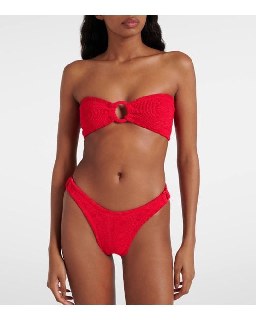 Bikini bustier Gloria Hunza G en coloris Red