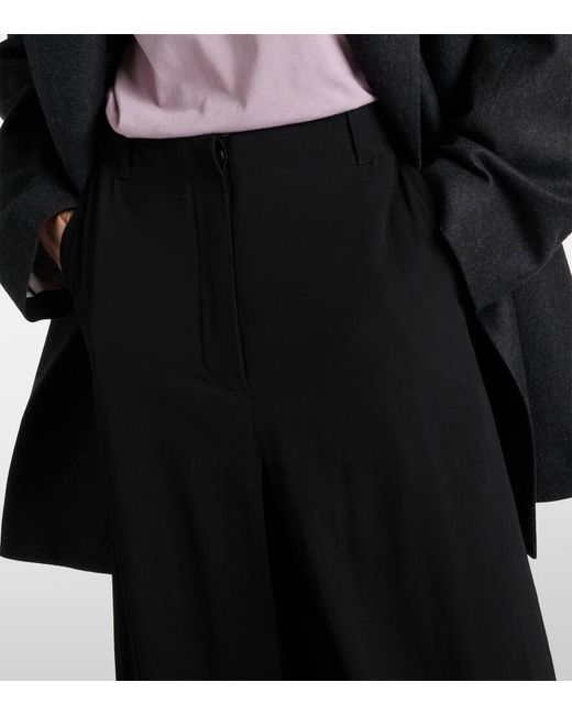 Falda larga de mezcla de lana Dries Van Noten de color Black
