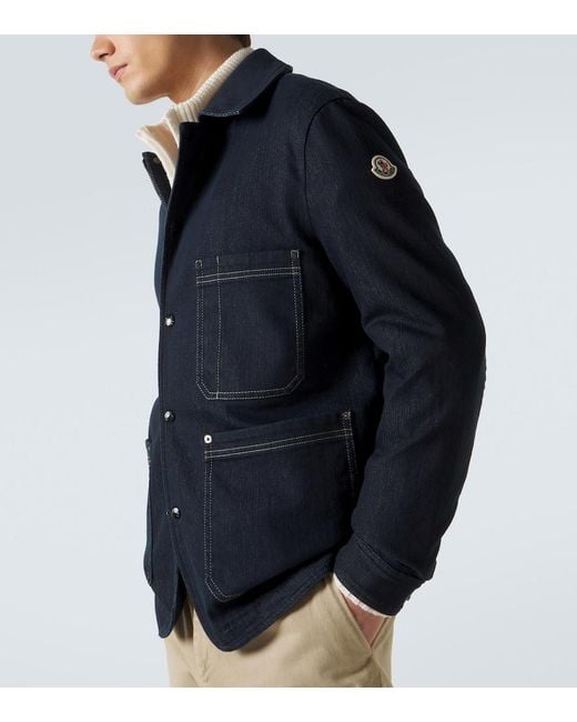 Moncler Blue Haderu Denim Jacket for men