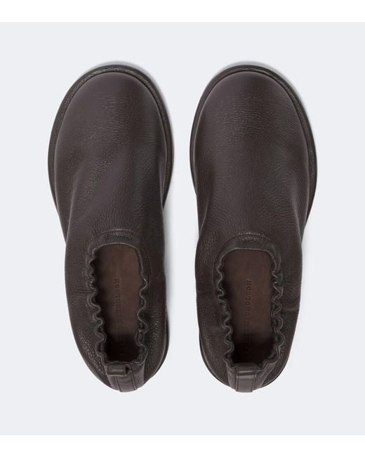 Studio Nicholson Brown Korine Leather Slip-On Shoes for men