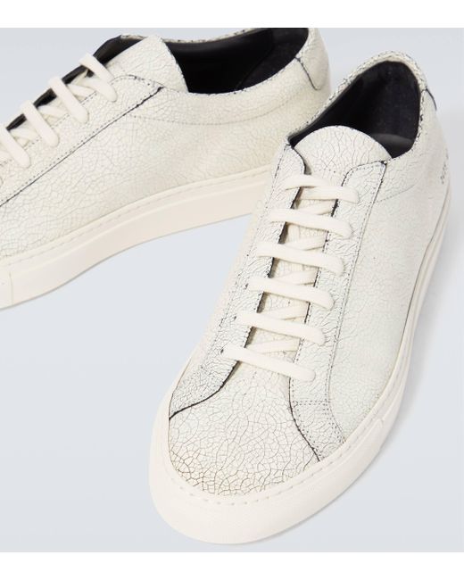 Common Projects Metallic Cracked Achilles Leather Sneakers for men
