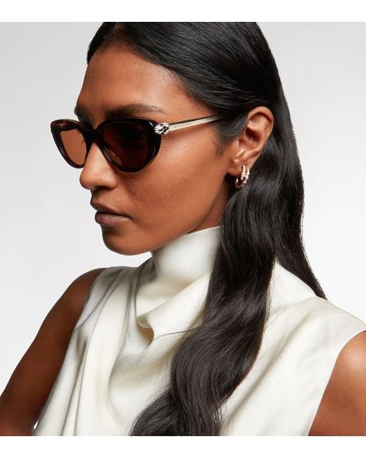 Occhiali Da Sole Cat-Eye Serpenti Forever di BVLGARI in Brown
