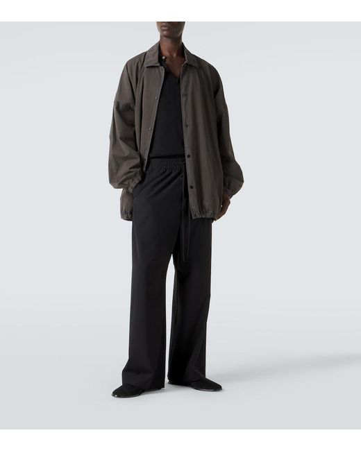Fear Of God Gray Cotton Poplin Overshirt for men