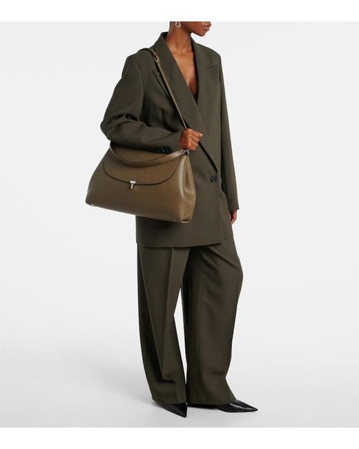 Borsa T-Lock Medium di Totême in Natural