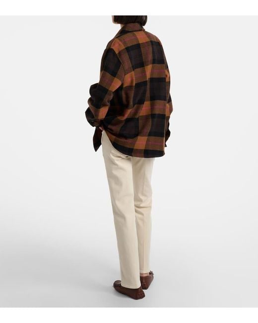 Jeans Rectos Calie Straight De Tiro Medio 7 For All Mankind de color Natural