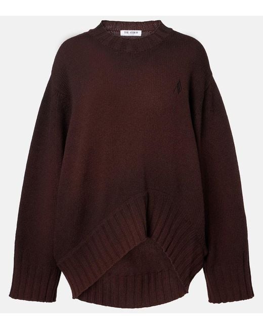 The Attico Purple Wool And Cashmere Sweater