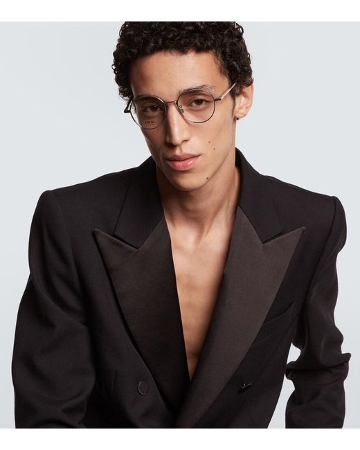 Dior Metallic Cd Diamondo R3U Round Glasses for men