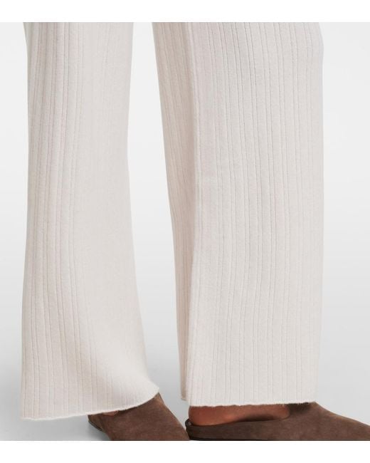 Eleventy White Wool And Cashmere Straight Pants