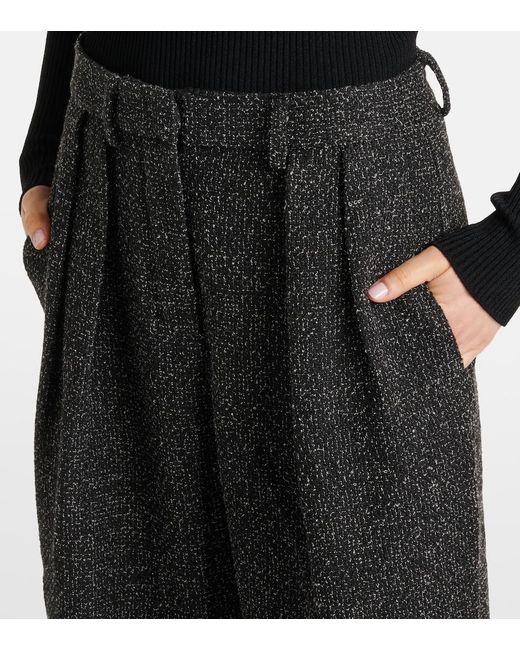 Proenza Schouler Black Label Eleanor Tweed Wide-Leg Pants