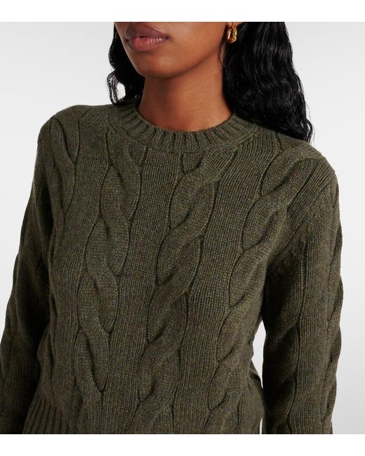 Jersey Trenzado Napier De Cachemir Loro Piana de color Green