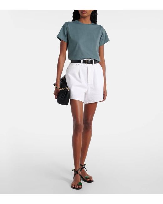 Agolde White High-Rise Jeansshorts Rhoda
