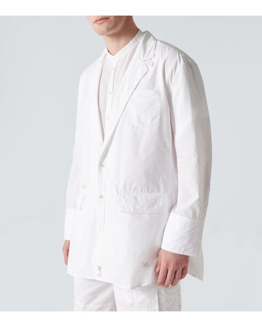 Undercover White Cotton Overshirt for men