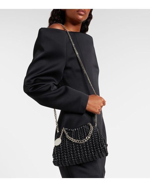 Stella McCartney Black Schultertasche Falabella Small