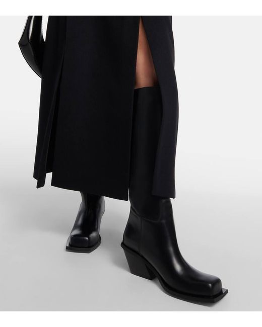 Gia Borghini Black Stiefel Blondine aus Leder