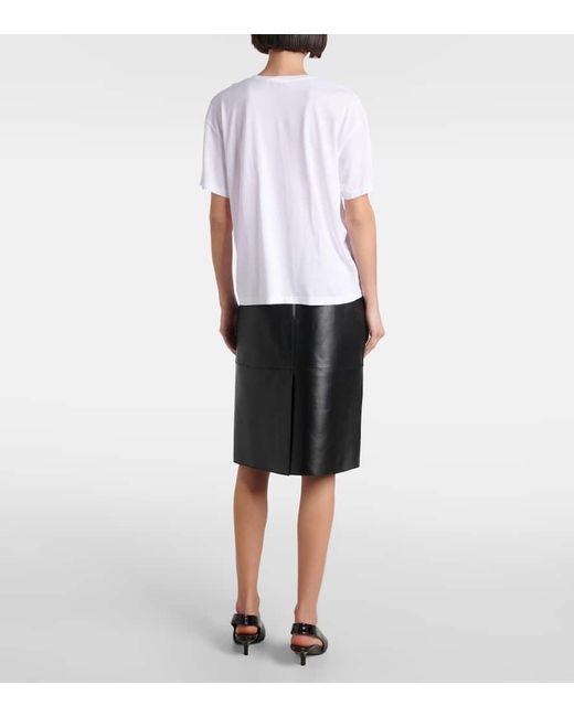 Totême  White T-Shirt Aus Jersey