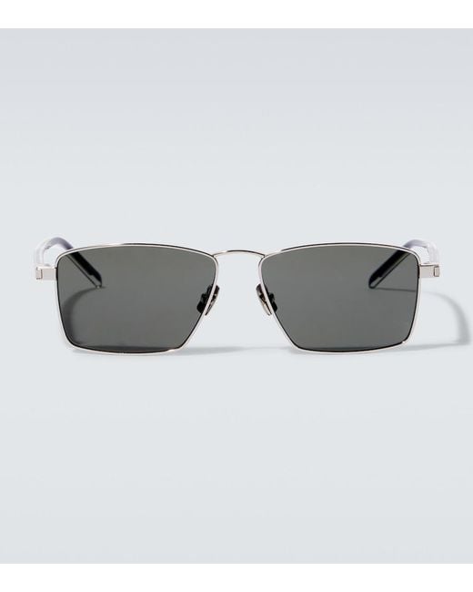 Saint Laurent Gray Sl 700 Rectangular Sunglasses for men