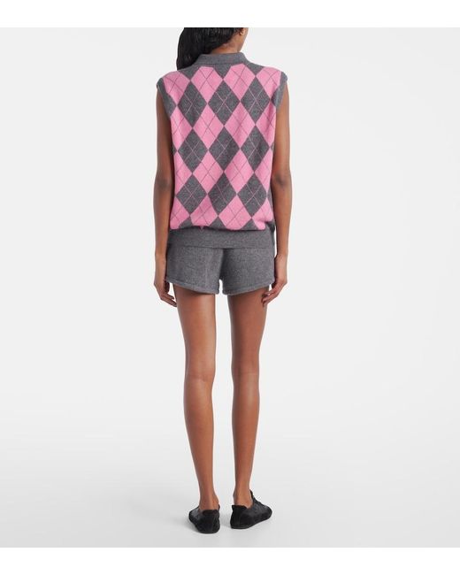 Lisa Yang Pink Riana Cashmere Vest