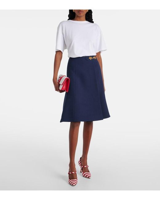 Manolo Blahnik Red Campari Striped Mary Jane Pumps
