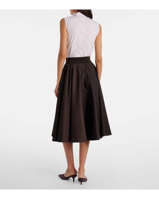 Prada Black Re-Nylon Midi Skirt