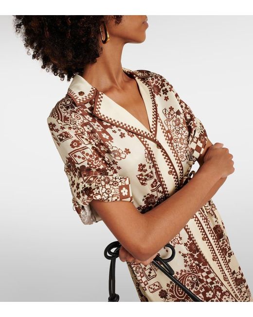 Vestido Camisero Vinnie De Saten ALÉMAIS de color Metallic