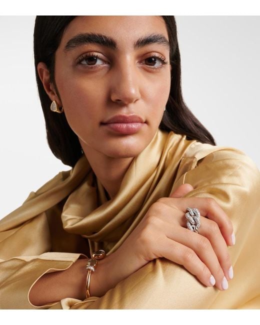 Pomellato White Catene 18Kt Ring With Diamonds