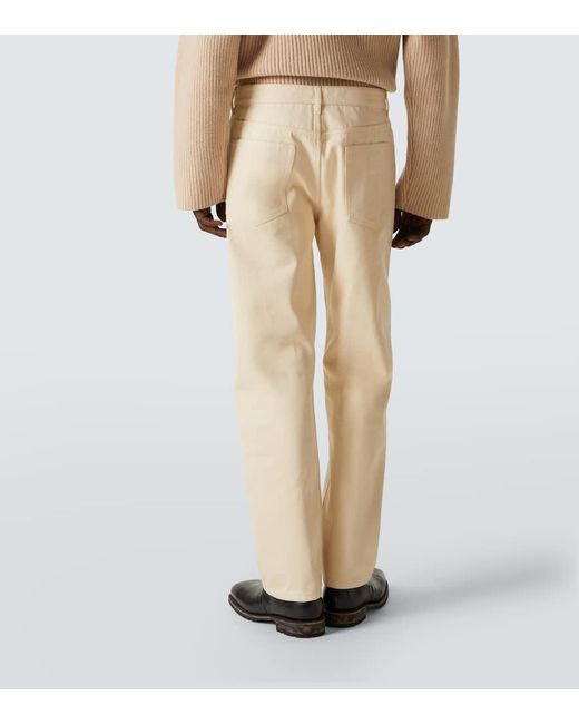 Jil Sander Natural Mid-Rise Straight Jeans for men