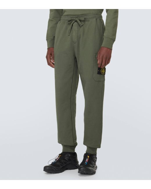 Pantalon de survetement Compass en coton Stone Island pour homme en coloris Green