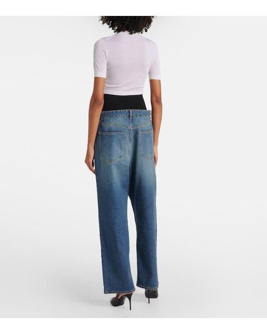 Top Raccourci En Cachemire Alaïa en coloris White