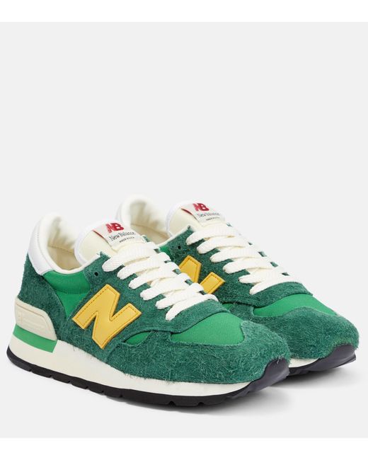 New Balance Made In Usa 990v1 Suede Sneakers in Green Lyst