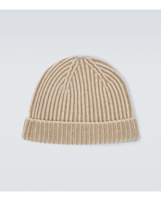 Sease Natural Dinghy Ribbed-Knit Cashmere Beanie for men