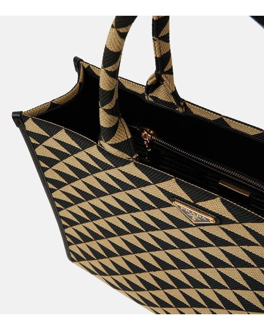 Prada Black Symbole Jacquard Tote