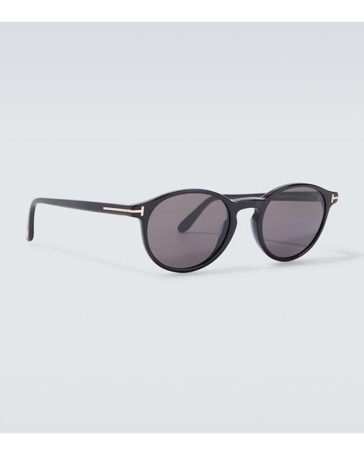 Tom Ford Brown Prescott Round Sunglasses for men