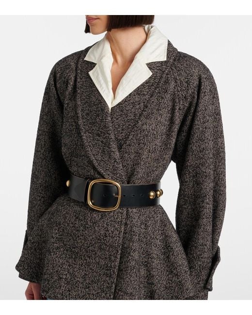 Chloé Black Midnight Studded Leather Belt