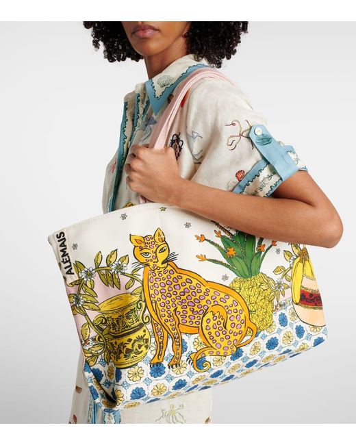 ALÉMAIS Multicolor Hazel Large Canvas Tote Bag