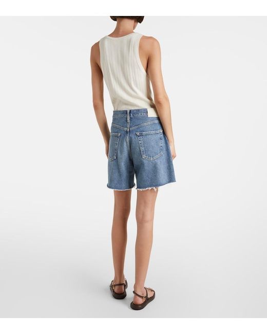 Citizens of Humanity Blue Marlow Long Denim Shorts