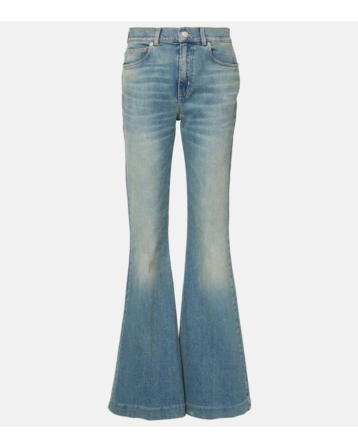Jeans Flared di Alexander McQueen in Blue