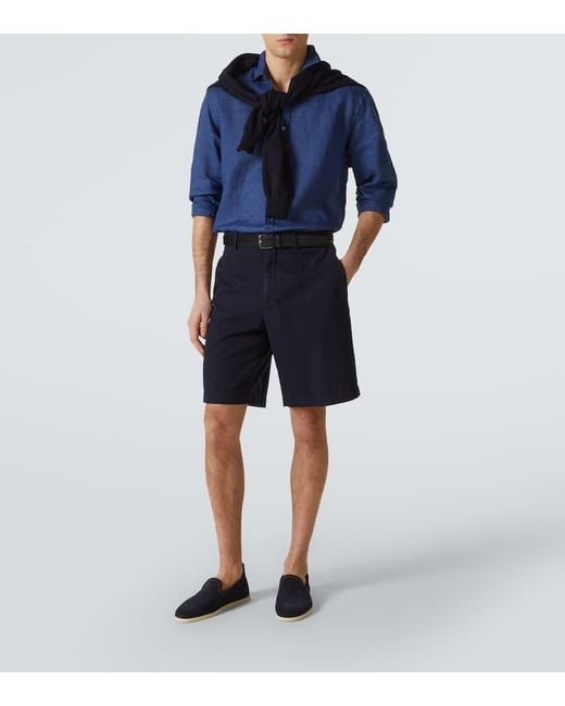 Mocassini Venice Walk di Loro Piana in Blue da Uomo