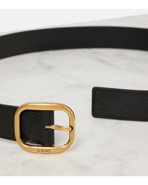 Loewe Black Leather Belt