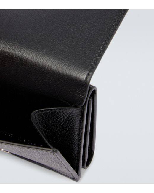 Balenciaga Cash Leather Wallet in Black for Men | Lyst Australia