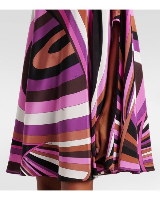 Emilio Pucci Pink Iride Silk Kaftan