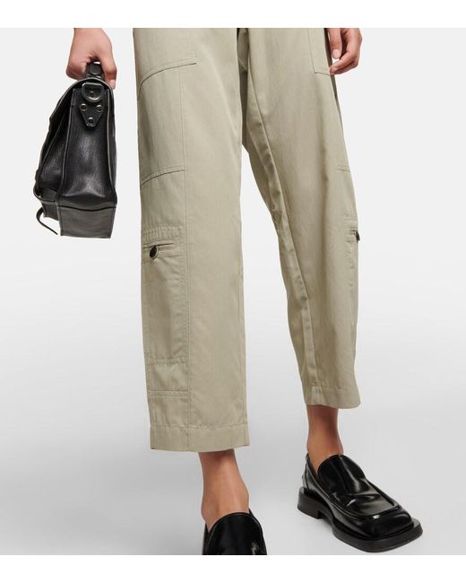 Proenza Schouler Natural Label High-Rise Tapered Pants