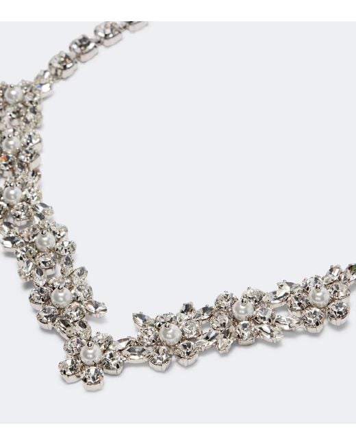 Simone Rocha Metallic Embellished Necklace