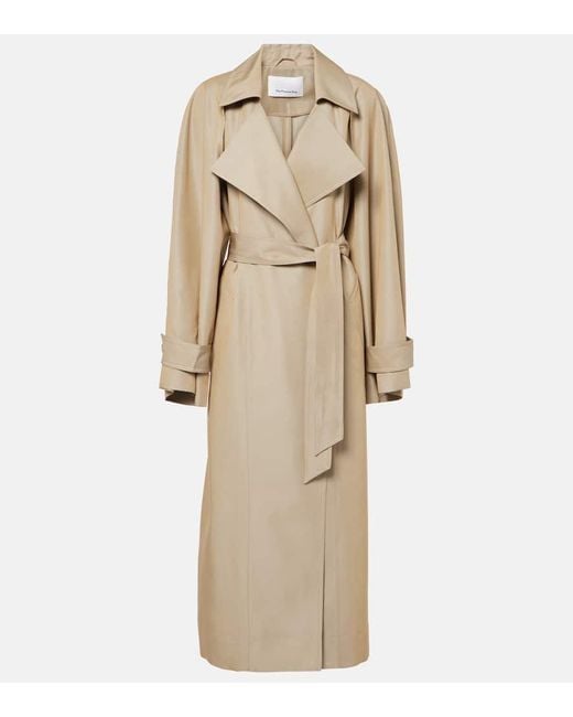 Frankie Shop Natural Astoria Cutout Trench Coat